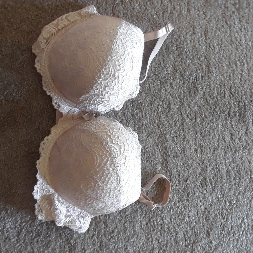 Cream colored bra